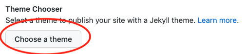 github choose theme