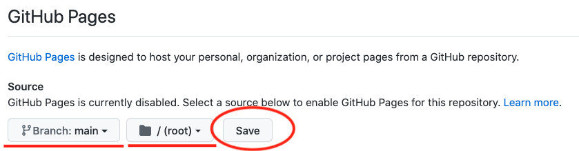 github pages activate